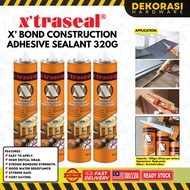 X'traseal X'bond Construction Adhesive Sealant 320G/ Wainscoting / Gam Kayu / Max Bond / silicon