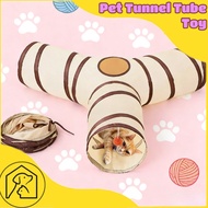 Pet Tunnel Toy Collapsible Cat Tunnel Tube Toy Interactive Rabbit Tunnel Toys Cat Maze Tunnel Toy