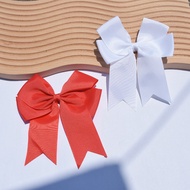 hair clip ribbon hairnet with ribbon ribbon hair clip 6 Inch Ribbed Ribbon Fishtail Double Ribbon Bo