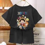 Children's Suit Size 4-10 TH One Piece T-Shirt 3/4 Boys Girls Daily Shorts Big Kids Clothes BIG Size