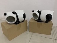 Rumah Hideout Hamster Dwarf Syrian Robo Keramik Panda Lucu
