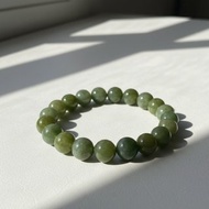 黃加綠飄花翡翠手珠 | 天然緬甸玉翡翠A貨 | 送禮