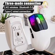 Attack Shark X5 RGB Triple-Mode Wireless Bluetooth Mouse Lightweight Gaming  Mouse Rechargeable PC