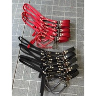 Fabric Flute Genuine Leather Stainless Steel Chain 304