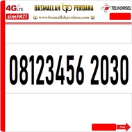 Kartu Perdana Nomor Cantik Telkomsel Simpati 08123456 2030 rh9j