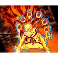 Printed Poster, NARUTO UZUMAKI, JUMBO Size, 100x70cm & 150x100cm/ Wall Decoration WITHOUT FRAME