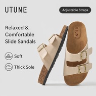 Utune Women's Breathable Double Strap Sandals Lightweight Summer Comfortable Arch Support Outdoor Ca
