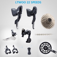 LTWOO R9 2x11 Speed Road Bike Groupset 22s Crank Cassette Chain Shifter Derailleur Brake UT 105 R700