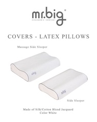 mr.big Cover for Massage Side Sleeper Latex Pillow and Side Sleeper Latex Pillow. Fabric made of 100% Polyester.