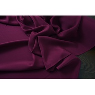 Hubu Shop Real Silk Double Crepe - Fuchsia, 1.14m Wide | 79 Yuan/meter