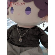 Evelyn（Doll）40cm Baby Clothes Black Handsome Clothes Shorts necklace ear clip Decoration Accessories