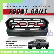 OC FORD RANGER 2018+ front GRILL (RAPTOR STYLE) BLACK/RED (11713)
