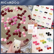 【free Gift】rou Bao 100 Pieces Cute Cartoon Bow Nails Kitty Cat Girly Nails Resin Art Diy Charms Deco