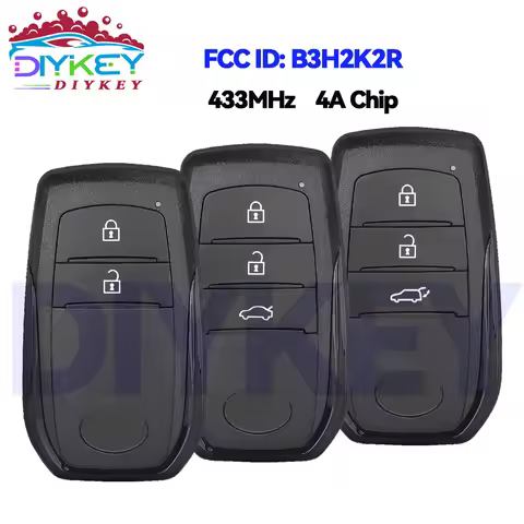 Smart Car Remote Key For Toyota Yaris 2020 Corolla Cross RAV4 2/3 Buttons Keyless Go FCC ID: B3H2K2R