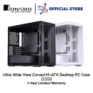 JONSBO D300 ULTRA WIDE VIEW CURVED M-ATX DESKTOP PC CASE / CASING - BLACK / WHITE