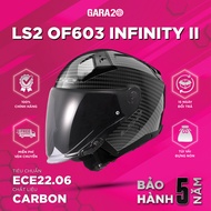 LS2 OF603 Infinity II 3/4 Helmet Carbon Two Goggles Standard ECE22.06 Motorcycle Riding [Genuine]