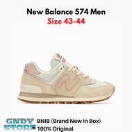 PRIA New Balance Lifestyle 574re2 Men's Shoes White Beige Pink U574RE2 Men Original
