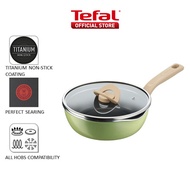 Tefal One Pick Pot Pan 22cm Wok Pan w/glass lid G16725 G16625 G16525