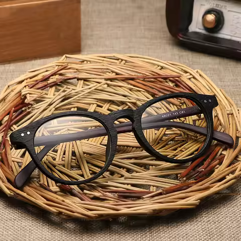 Gregory peck Vintage optical glasses frame Wood Men Women Brand Design Eyeglasses reading glasses cl