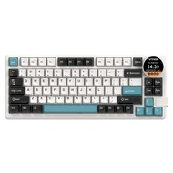 Feker K75 83 Keys Gaming Mechanical Custom 3 Mode 2.4g Bluetooth Wireless Keyboard With Knob Screen 