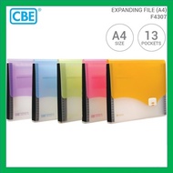 [READY STOCK] CBE A4 Paper Expanding File Folder F4307 File Holder Document File Organizer (13 Pocke