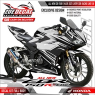Latest Full Body Decal Sticker CBR 150R K45R 2021 CBR RACINGLINE Motif (WHITE BASE) Design V.III DEC