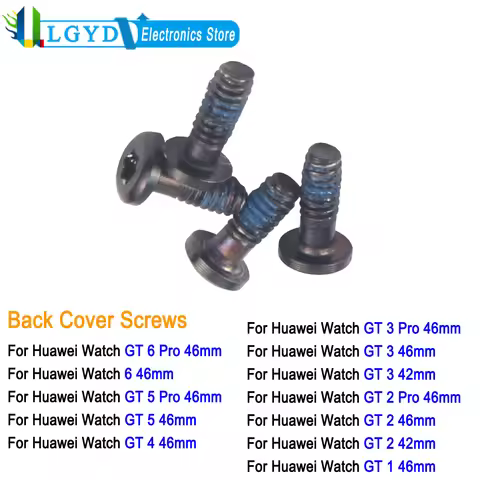 Replace Back Cover Screws For Huawei Watch GT 6 Pro GT6 / GT 5 Pro GT5 / GT 4 46mm / GT 3 Pro GT3 / 
