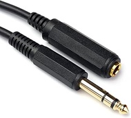 1/4 Inch Male to Female Stereo Extension Cable Gold Plated Quarter inch Headphone Extension Cable Co