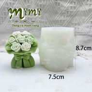 Silicone 4D flower bouquet filled with jelly to display beautiful jelly