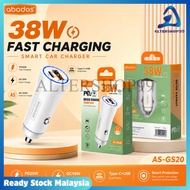⚡ Abodos 38W Fast Charging Car Charger | PD20W + QC18W Dual Port USB & Type-C Car Charger 🚗