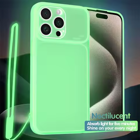 Night Light Luminous Silicone Large Window Smartphone Case For XiaoMi Poco X5 X3 Redmi Note 13 12 11