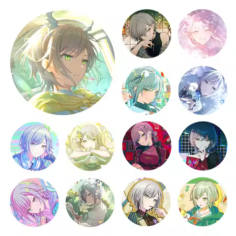 Project SEKAI Anime Hinomori Shiho Leo Need updated on 20251220 PJSK 50mm Metal Badge Brooch Pins