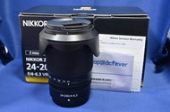 全新一樣 長行保(25-03) Nikon Z 24-200mm F4-6.3 VR 天涯鏡 輕巧設計 旅行一流 新手合用 Z5 Z6 Z7 Z8 ZF Z9