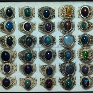 Kalimaya black opal African ring stone dim 8-11mm Original black opal Kalimaya stone/ natural Africa