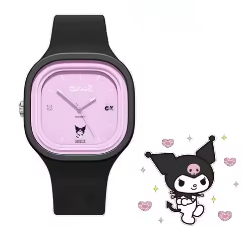 NEWKuromi Sanrios Cinnamoroll Hello Kitty Kids Watch Cute Anime Casual Cartoon Girls WristWatch Kawa