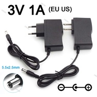 AC 100V-240V DC 3V 1A LED Strips Light Power Supplies Converter Power Supply Adapter Charger Switch 