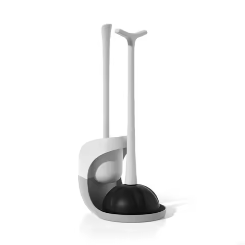 Toilet Plunger and Bowl Brush Combo Heavy Duty Toilet Plunger & Brush Set 203F