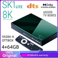 Ugoos SK1 Smart  TV Box Amlogic S928X-K Android 14 4GB 64GB WiFi 6 BT5.2 HDMI 2.1 HDR Dolby 8K Media
