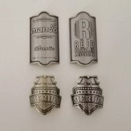 Vintage Bike Label Bicycle Metal Label Accessories Waterproof BMX Decorative Sticker