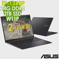 【特仕】ASUS Vivobook 16X S3604VA 搖滾黑(i7-1360P/8G+16G/2TSSD/16WUXGA/W11P) 窄邊筆電