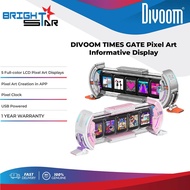 DIVOOM TIMES GATE PIXEL ART Informative Display - Silver/Pink