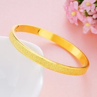 cod AU999 24K Gold Womens Snap - Clasp Bracelet | Auspicious cloud enamel secure clasp strong orient