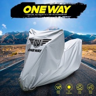 ONEWAY Sarung Cover Motor Silver Supra X, Revo Waterproof Anti Panas