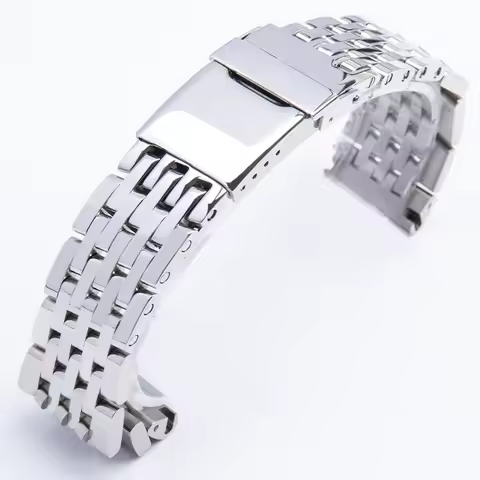 7 Beads Stainless Chain Bracelet Watchband 22/24mm For Breitling Strap For Navitimer/AVENGER Wristba