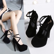 Stage catwalk CM high Heel thick Heel strap sandals hate