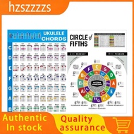 【hzszzzzs】Ukulele Chord Chart Sticker Ukelele Music Education Guitar Chord Chart Ukulele Chord Chart