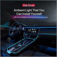 3 meter car ambient lighting interior LED light strip USB ambient cool light line