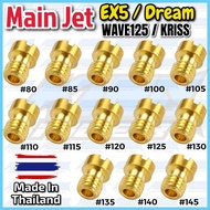 Main Jet Import Thailand Honda EX5 HP GBO Wave125 W125 Modenas KRISS Main Jet For Carburetor Carb Si
