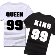24 Hours Trendy t Couple Wear Pure Cotton Short king queen 99 [Y0065] Can Buy Separately