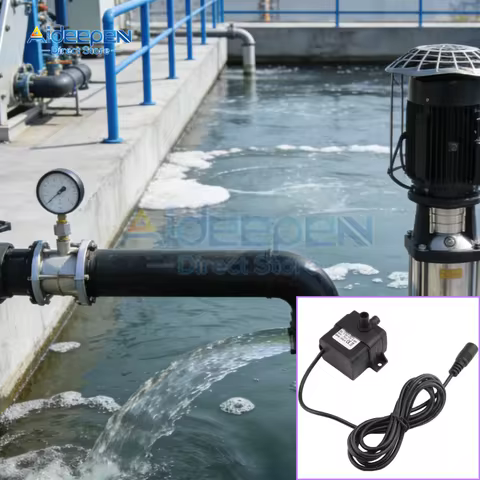 1.2W 90L/H 4.8W 240L/H Fish Tank Pump DC/USB 5V 12V 24V Solar Brushless Motor Pool Circulating Subme